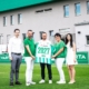 Michael und Karl Köck, Steffen Hofmann, Eveline und Nadine Köck - Credits: SK Rapid / Daniel Widner