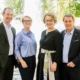 Mario Pulker (Spartenobmann und Fachgruppenobmannstellvertreter der Fachgruppe Gastronomie), Nicola Dietrich (Kommunikationsstrategin), Christiane Teschl-Hofmeister (Landesrätin), Wolfgang Ecker (WKNÖ Präsident) - Credits: LWmedia / Leonardo Ramirez
