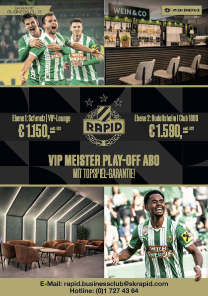 SK Rapid Business Club - Paket - Frühjahr 2026 - Credits: SK Rapid