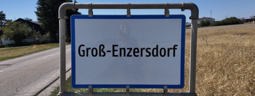 Gemeinde Groß-Enzersdorf Ortsschild - Credits Dominik Kautz