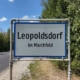 Gemeinde Leopoldsdorf Ortsschild - Credits Dominik Kautz