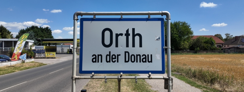 Gemeinde Orth an der Donau Ortsschild - Credits Dominik Kautz Gemeinde Orth an der Donau Ortsschild - Credits Dominik Kautz
