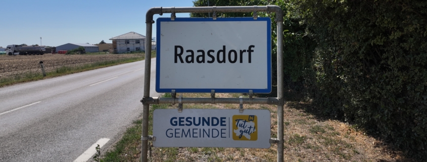 Gemeinde Raasdorf Ortsschild - Credits Dominik Kautz Gemeinde Raasdorf Ortsschild - Credits Dominik Kautz