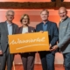 "25 Jahre Weinviertel Tourismus GmbH“ im Althof Retz: (v.l.) Markenexperte Franz Hirschmugl, Michael Duscher (GF NÖ Werbung), Landeshauptfrau Johanna Mikl-Leitner und Hannes Steinacker (GF Tourismus Weinviertel GmbH) - Credits: NLK - Jürgen Burchhart